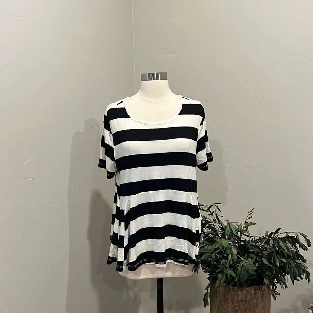 Everleigh Striped Flutter T-shirt 